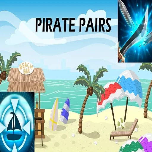 Pirate Pairs Game Play on Gamekex